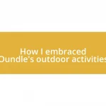 How I embraced Oundle’s outdoor activities