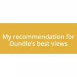 My recommendation for Oundle’s best views